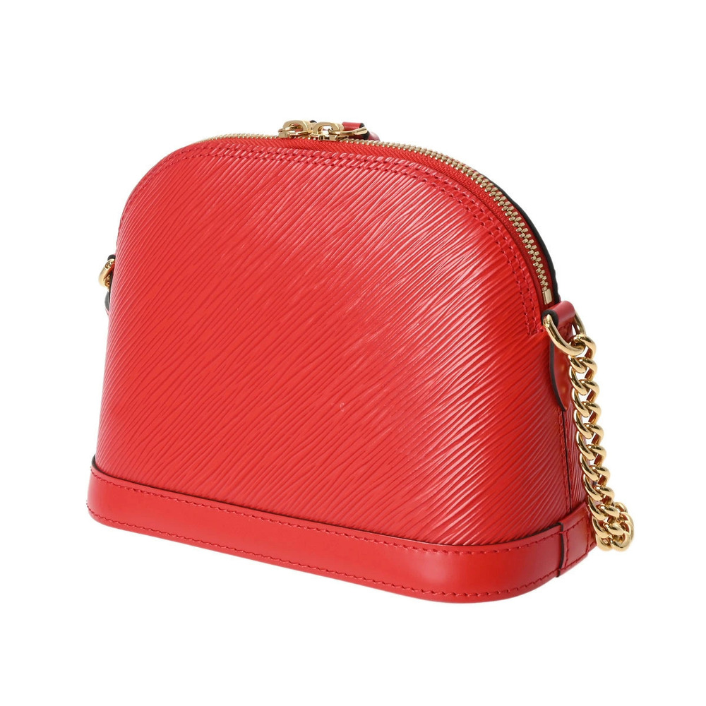Louis Vuitton Epi Coquelicot Chain Alma Handbag Leather Red
